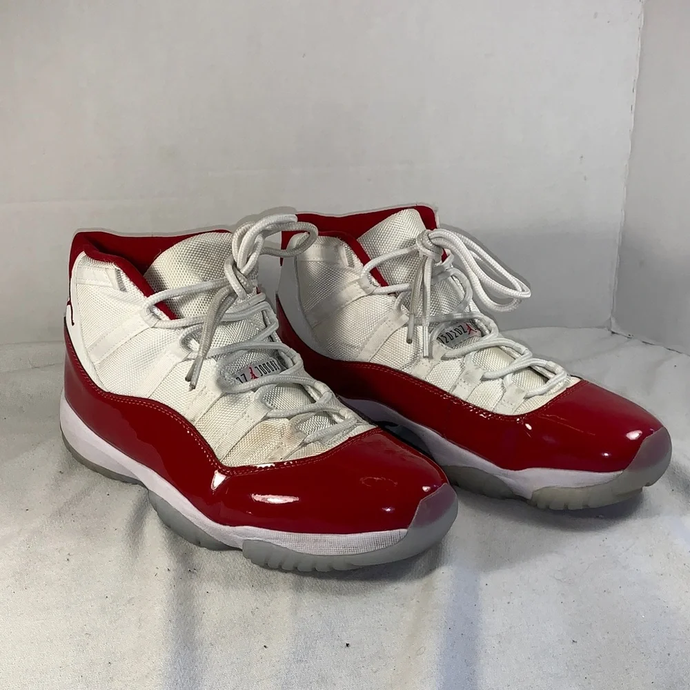 Men’s Air Jordan 11 Cherry Red Sneakers